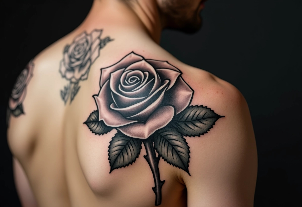 tatouage rose