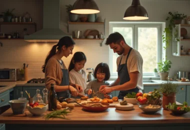 L’importance des îlots centraux pour la convivialité de la cuisine